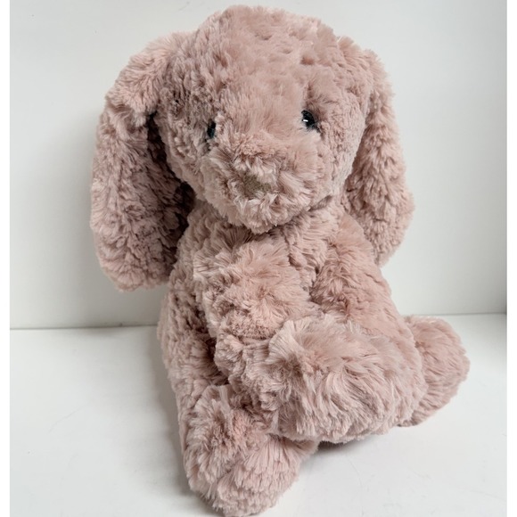 Walmart Other - Walmart 10" Curly Haired Pink Bunny Rabbit Plush Soft Stuffed Animal Easter 2023